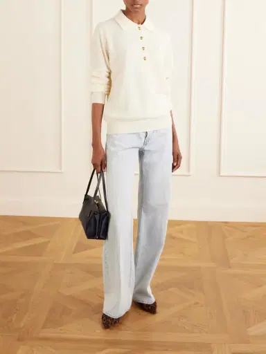 Blazé Milano Highland Wool And Cashmere-blend Polo Sweater | Thumbnail 2 Blazé Milano Highland Wool And Cashmere-blend Polo Sweater | Thumbnail 2