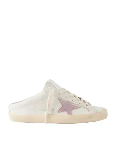 Golden Goose Super-star Sabot Distressed Leather Slip-on Sneakers | Thumbnail 1 Golden Goose Super-star Sabot Distressed Leather Slip-on Sneakers | Thumbnail 1