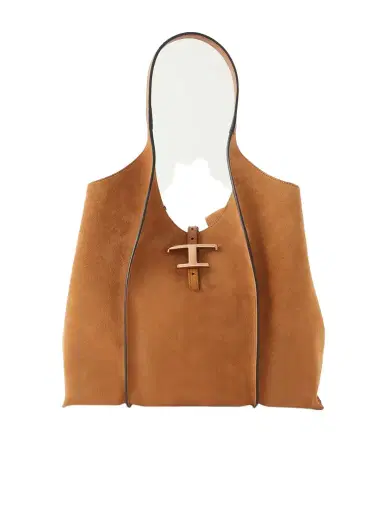Tod's T Timeless Medium Suede Shoulder Bag | Thumbnail 1 Tod's T Timeless Medium Suede Shoulder Bag | Thumbnail 1