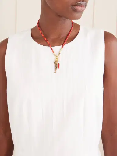 Roxanne Assoulin The Happy Cord Gold-tone nd Cubic Zirconia Necklace | Thumbnail 2 Roxanne Assoulin The Happy Cord Gold-tone nd Cubic Zirconia Necklace | Thumbnail 2
