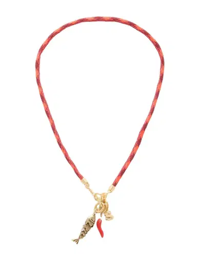 Roxanne Assoulin The Happy Cord Gold-tone nd Cubic Zirconia Necklace | Thumbnail 1 Roxanne Assoulin The Happy Cord Gold-tone nd Cubic Zirconia Necklace | Thumbnail 1