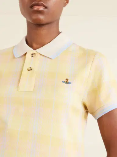 Vivienne Westwood Logo-embroidered Checked Cotton-piqué Polo Shirt | Thumbnail 4 Vivienne Westwood Logo-embroidered Checked Cotton-piqué Polo Shirt | Thumbnail 4