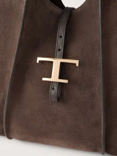 Tod's T Timeless Medium Suede Shoulder Bag | Thumbnail 5 Tod's T Timeless Medium Suede Shoulder Bag | Thumbnail 5