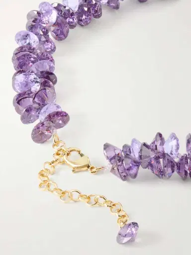 Roxanne Assoulin The Cubic Cluster Gold-tone Cubic Zirconia And Crystal Necklace | Thumbnail 3 Roxanne Assoulin The Cubic Cluster Gold-tone Cubic Zirconia And Crystal Necklace | Thumbnail 3
