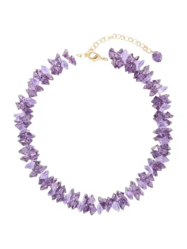 Roxanne Assoulin The Cubic Cluster Gold-tone Cubic Zirconia And Crystal Necklace | Thumbnail 1 Roxanne Assoulin The Cubic Cluster Gold-tone Cubic Zirconia And Crystal Necklace | Thumbnail 1
