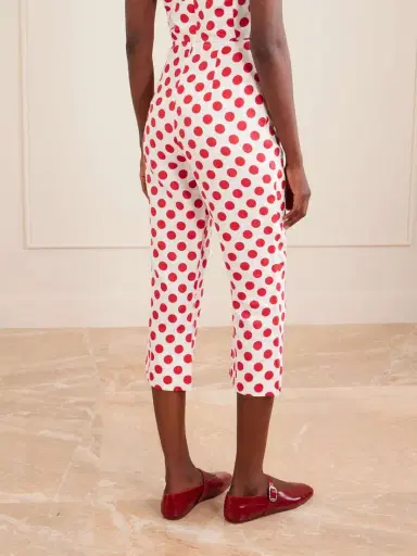 Faithfull Valeria Capri Polka-dot Linen Pants | Thumbnail 4 Faithfull Valeria Capri Polka-dot Linen Pants | Thumbnail 4