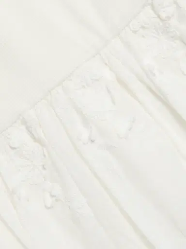 Generation Love Women's Leann 3D Voile Combo Midi-Dress - White | Thumbnail 7 Generation Love Women's Leann 3D Voile Combo Midi-Dress - White | Thumbnail 7