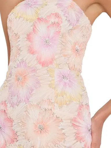 Milly Women's Kait Floral Embroidered Dress - Rainbow Multi - Size 12 | Thumbnail 5 Milly Women's Kait Floral Embroidered Dress - Rainbow Multi - Size 12 | Thumbnail 5