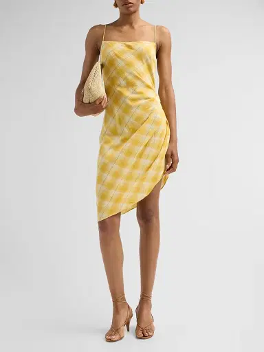 Ronny Kobo Women's Alaina Asymmetric Mini Dress - Yellow Multi | Thumbnail 2 Ronny Kobo Women's Alaina Asymmetric Mini Dress - Yellow Multi | Thumbnail 2