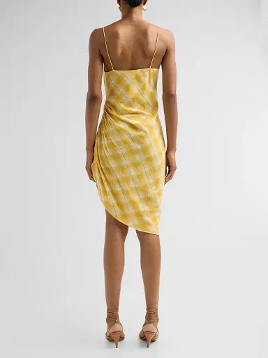 Ronny Kobo Women's Alaina Asymmetric Mini Dress - Yellow Multi | Thumbnail 3 Ronny Kobo Women's Alaina Asymmetric Mini Dress - Yellow Multi | Thumbnail 3