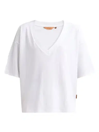 Jamie Haller Women's The V Cotton T-Shirt - White | Thumbnail 1 Jamie Haller Women's The V Cotton T-Shirt - White | Thumbnail 1