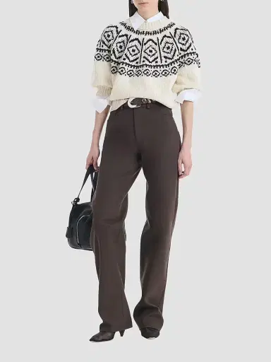 Altuzarra Women's Howard Rib-Knit Wool-Blend Sweater - Ivory - Size XL | Thumbnail 2 Altuzarra Women's Howard Rib-Knit Wool-Blend Sweater - Ivory - Size XL | Thumbnail 2