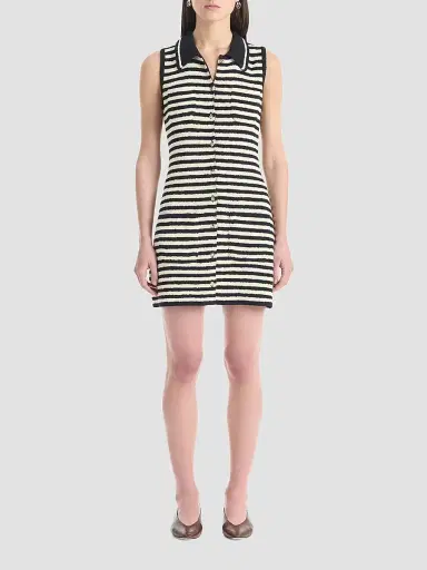 Altuzarra Women's Mamie Striped Cotton-Blend Mini Shirtdress - Black - Size XL | Thumbnail 2 Altuzarra Women's Mamie Striped Cotton-Blend Mini Shirtdress - Black - Size XL | Thumbnail 2