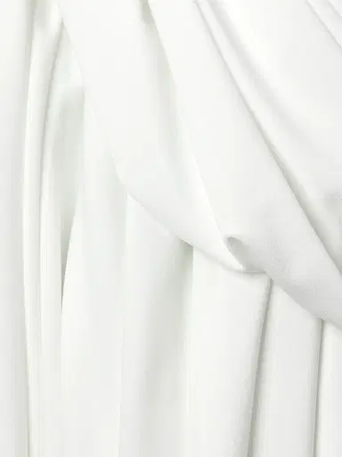 Norma Kamali Women's Diana Fringed Fishtail Gown - Snow White | Thumbnail 6 Norma Kamali Women's Diana Fringed Fishtail Gown - Snow White | Thumbnail 6
