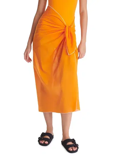 ERES Women's Cabine Cotton Sarong - Kumquat | Thumbnail 1 ERES Women's Cabine Cotton Sarong - Kumquat | Thumbnail 1