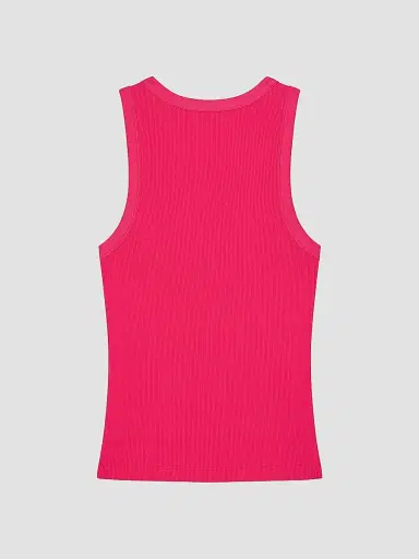 Givenchy Women's Slim Fit Tank Top in Cotton with Paris Print - Lipstick Pink | Thumbnail 3 Givenchy Women's Slim Fit Tank Top in Cotton with Paris Print - Lipstick Pink | Thumbnail 3