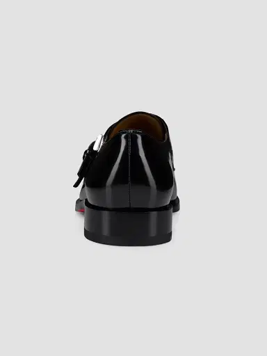 Christian Louboutin Men's Moustachou Monk Strap Leather Dress Shoes - Black - Size 12 | Thumbnail 3 Christian Louboutin Men's Moustachou Monk Strap Leather Dress Shoes - Black - Size 12 | Thumbnail 3