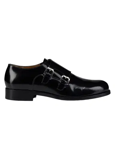 Christian Louboutin Men's Moustachou Monk Strap Leather Dress Shoes - Black - Size 12 | Thumbnail 1 Christian Louboutin Men's Moustachou Monk Strap Leather Dress Shoes - Black - Size 12 | Thumbnail 1