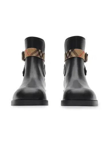 Burberry Women's Huntley Leather Ankle Boots | Thumbnail 2 Burberry Women's Huntley Leather Ankle Boots | Thumbnail 2