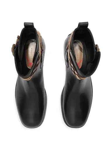Burberry Women's Huntley Leather Ankle Boots | Thumbnail 4 Burberry Women's Huntley Leather Ankle Boots | Thumbnail 4