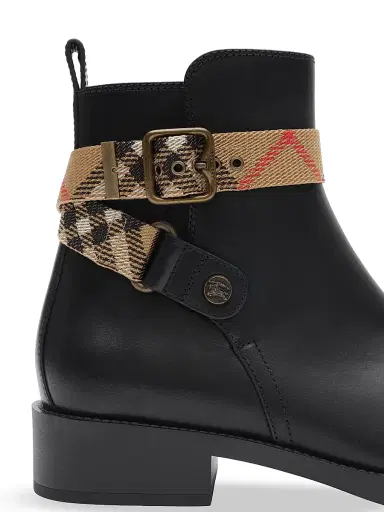 Burberry Women's Huntley Leather Ankle Boots | Thumbnail 6 Burberry Women's Huntley Leather Ankle Boots | Thumbnail 6