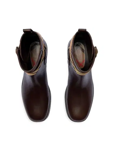 Burberry Women's Huntley Leather Ankle Boots - Treacle Brown - Size 11 | Thumbnail 4 Burberry Women's Huntley Leather Ankle Boots - Treacle Brown - Size 11 | Thumbnail 4