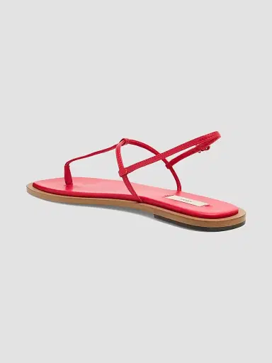TOTEME Women's Leather T-Strap Slingback Sandals - Red Desert - Size 12 | Thumbnail 4 TOTEME Women's Leather T-Strap Slingback Sandals - Red Desert - Size 12 | Thumbnail 4