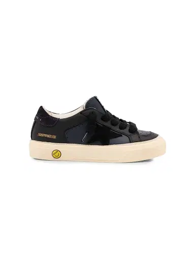 Golden Goose Little Kid's & Kid's May Leather Platform Sneakers 2 (Child) | Thumbnail 1 Golden Goose Little Kid's & Kid's May Leather Platform Sneakers 2 (Child) | Thumbnail 1