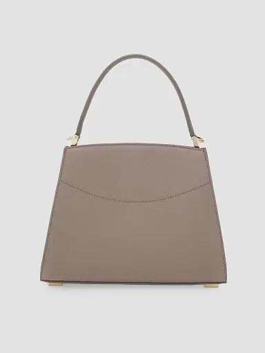 Ferragamo Women's Studio Box Extra-Small Leather Top Handle Bag - Mascarpone | Thumbnail 3 Ferragamo Women's Studio Box Extra-Small Leather Top Handle Bag - Mascarpone | Thumbnail 3