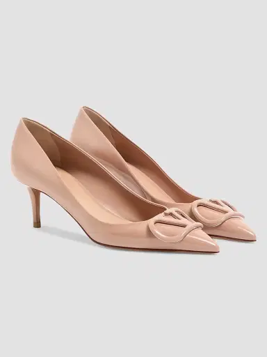 Valentino Garavani Women's VLogo Signature 60MM Patent Leather Pumps - Rose Cannelle - Size 11.5 | Thumbnail 2 Valentino Garavani Women's VLogo Signature 60MM Patent Leather Pumps - Rose Cannelle - Size 11.5 | Thumbnail 2