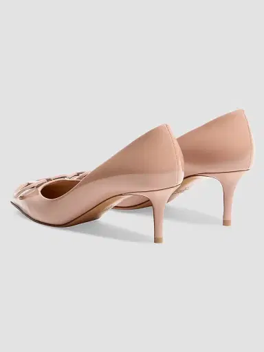 Valentino Garavani Women's VLogo Signature 60MM Patent Leather Pumps - Rose Cannelle - Size 11.5 | Thumbnail 3 Valentino Garavani Women's VLogo Signature 60MM Patent Leather Pumps - Rose Cannelle - Size 11.5 | Thumbnail 3