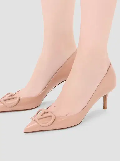 Valentino Garavani Women's VLogo Signature 60MM Patent Leather Pumps - Rose Cannelle - Size 11.5 | Thumbnail 7 Valentino Garavani Women's VLogo Signature 60MM Patent Leather Pumps - Rose Cannelle - Size 11.5 | Thumbnail 7