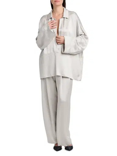 Giorgio Armani Women's Textured Tunic Shirt | Thumbnail 2 Giorgio Armani Women's Textured Tunic Shirt | Thumbnail 2
