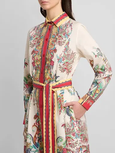 Etro Women's Paisley Cotton Maxi Shirtdress | Thumbnail 5 Etro Women's Paisley Cotton Maxi Shirtdress | Thumbnail 5