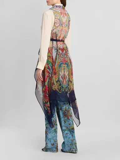Etro Women's Foulard Sheer Vest | Thumbnail 3 Etro Women's Foulard Sheer Vest | Thumbnail 3