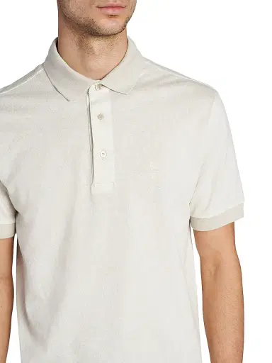 Etro Men's Roma Cotton Polo Shirt - Stampado Bianco | Thumbnail 6 Etro Men's Roma Cotton Polo Shirt - Stampado Bianco | Thumbnail 6