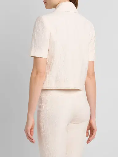 Etro Women's Jacquard Short-Sleeve Jacket - Light Creamy White | Thumbnail 3 Etro Women's Jacquard Short-Sleeve Jacket - Light Creamy White | Thumbnail 3
