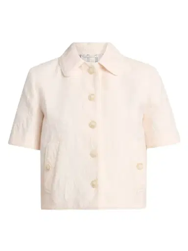 Etro Women's Jacquard Short-Sleeve Jacket - Light Creamy White | Thumbnail 1 Etro Women's Jacquard Short-Sleeve Jacket - Light Creamy White | Thumbnail 1