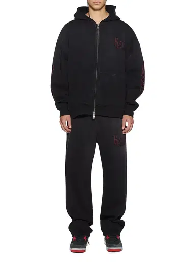Ksubi Men's Paise Ekcess Cotton Hoodie - Black Fade - Size XXL | Thumbnail 2 Ksubi Men's Paise Ekcess Cotton Hoodie - Black Fade - Size XXL | Thumbnail 2