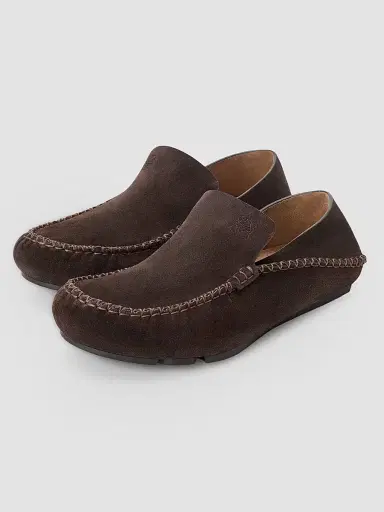 Loewe Men's Rambla Suede Driving Loafers - Dark Brown | Thumbnail 3 Loewe Men's Rambla Suede Driving Loafers - Dark Brown | Thumbnail 3