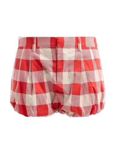 SEROYA Women's Vicky Plaid Bubble Shorts - Geranium Gigham - Size Small | Thumbnail 1 SEROYA Women's Vicky Plaid Bubble Shorts - Geranium Gigham - Size Small | Thumbnail 1