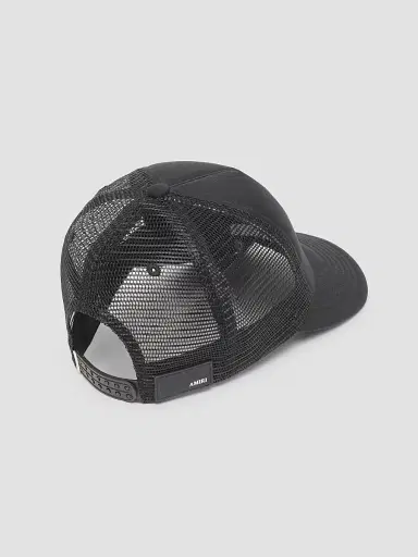 AMIRI Men's MA Crest Trucker Hat - Black | Thumbnail 2 AMIRI Men's MA Crest Trucker Hat - Black | Thumbnail 2