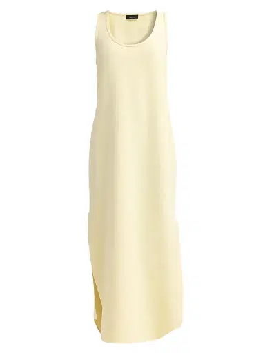 Wardrobe.NYC Women's Side-Slit Tank Midi Dress - Lemon | Thumbnail 1 Wardrobe.NYC Women's Side-Slit Tank Midi Dress - Lemon | Thumbnail 1