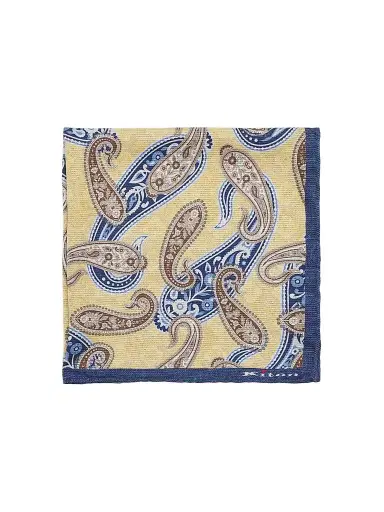Kiton Men's Silk Pocket Square | Thumbnail 1 Kiton Men's Silk Pocket Square | Thumbnail 1