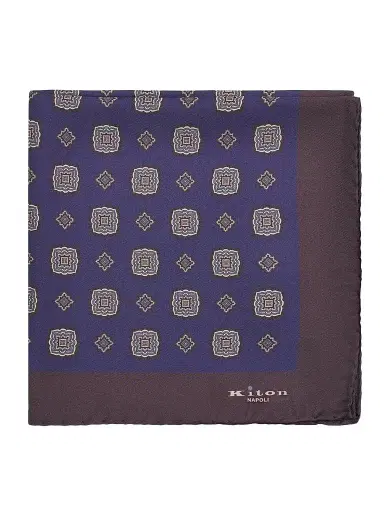 Kiton Men's Silk Pocket Square | Thumbnail 1 Kiton Men's Silk Pocket Square | Thumbnail 1