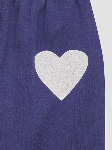 KatieJ NYC Girl's Heart Jogger Sweatpants - Sailboat Blue | Thumbnail 3 KatieJ NYC Girl's Heart Jogger Sweatpants - Sailboat Blue | Thumbnail 3