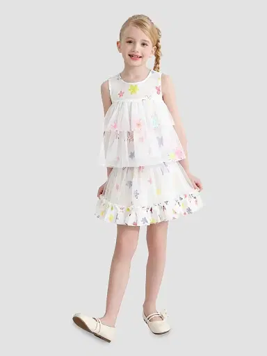 Mimi Tutu Little Girl's Aveloria Skirt Set - White | Thumbnail 2 Mimi Tutu Little Girl's Aveloria Skirt Set - White | Thumbnail 2