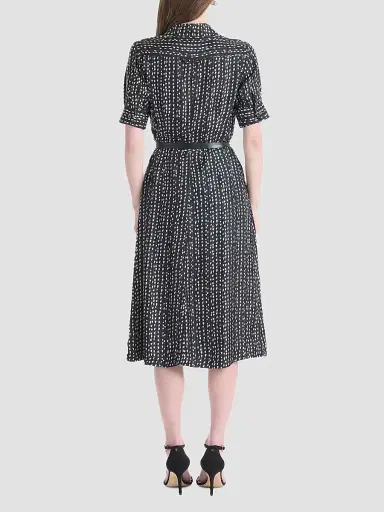 Altuzarra Women's Kieran Printed Silk Midi Dress - Black Bluebell - Size 14 | Thumbnail 3 Altuzarra Women's Kieran Printed Silk Midi Dress - Black Bluebell - Size 14 | Thumbnail 3