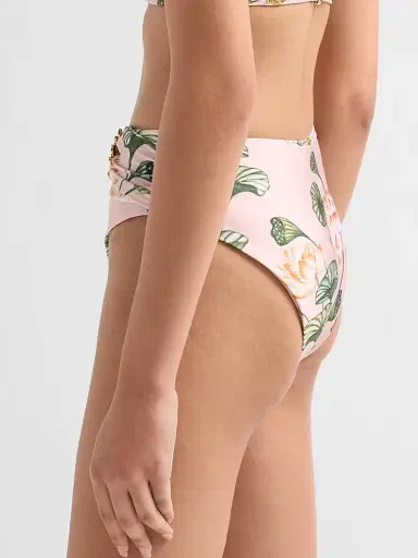 PatBo Women's Beaded Appliqué Lotus High-Waist Bikini Bottom | Thumbnail 3 PatBo Women's Beaded Appliqué Lotus High-Waist Bikini Bottom | Thumbnail 3