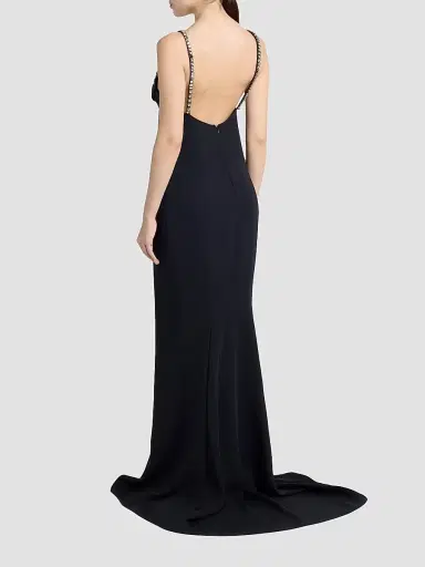 Stella McCartney Women's Embellished Floor-Length Gown - Black | Thumbnail 3 Stella McCartney Women's Embellished Floor-Length Gown - Black | Thumbnail 3